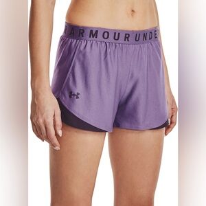 Under Armour running shorts purple